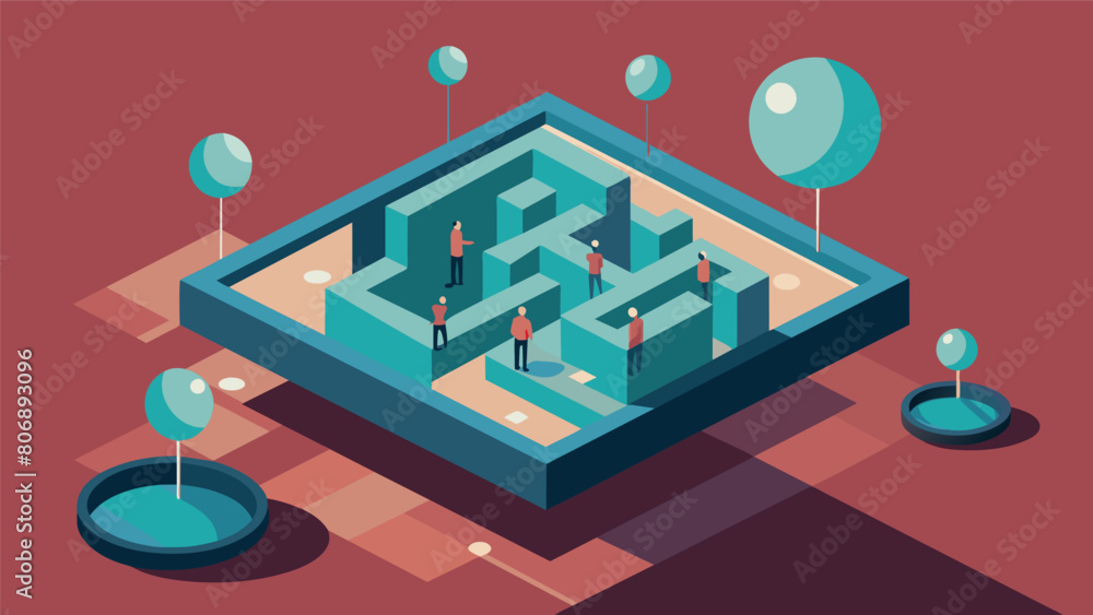 Aufkleber a float featuring a maze of mirrors creates a disorienting effect causing individuals to secondguess
