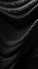 Black abstract wavy pattern in black color, monochrome background with copy space texture for display products blank copyspace for design text photo