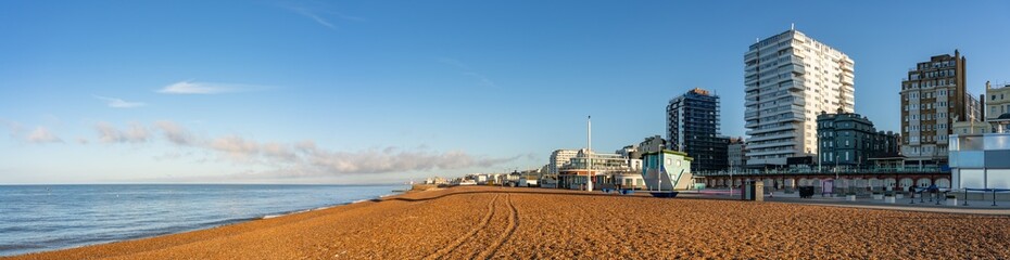 Panoramic view of Brighton beach. England