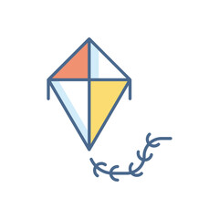 Kite  vector icon
