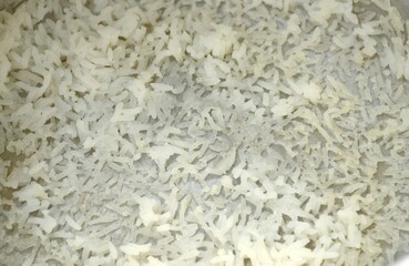 rice stick in cooking pot background and texture
