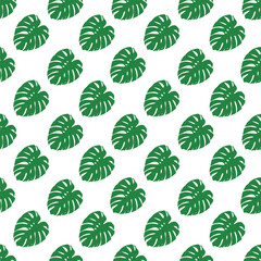 Tropical leave seamless pattern