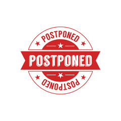 Postponed stamp sign