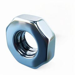 nut, 3D render, white background, generative AI