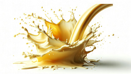 Obraz premium Banana milk splashy