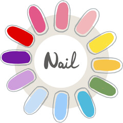 set of colorful splashes