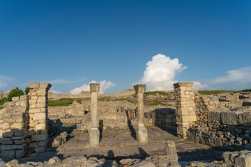Fototapeta premium Albania Bylis archaeological park ruins of stone