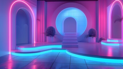 3d neon product platform