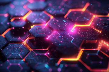 abstract background with glowing lights