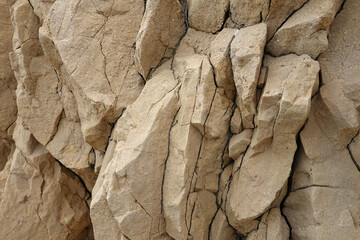 Détail de roches dans les calanques sur la côte bleue