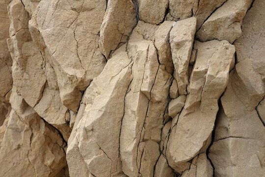 D&eacute;tail de roches dans les calanques sur la c&ocirc;te bleue