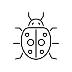 Ladybug  vector icon