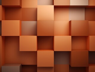 Brown minimalistic geometric abstract background with seamless dynamic square suit for corporate, business, wedding art display products blank 