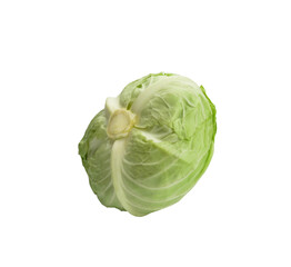 Fototapeta premium Fresh cabbage isolated on transparen png.