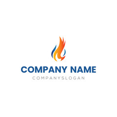 Flame logo design, vector logo design, illustration 