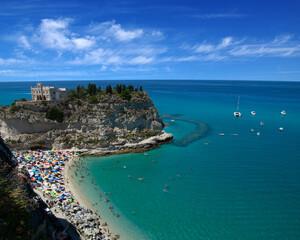 Landscape of the blue sea