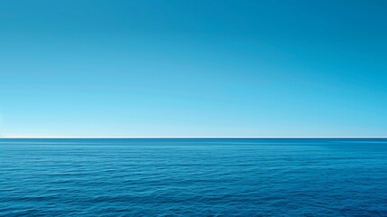 Obraz premium Tranquil Ocean Scene: beautiful sea and Clear Sky