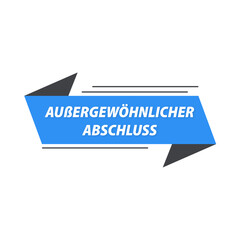 außergewöhnlicher abschluss