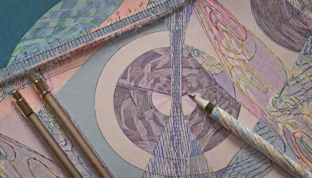 clock on the roof of the cathedral, "Chromatic Rhythms: Close-up Studies of Repeating Patterns"