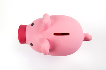 Piggy bank isolated on white