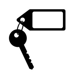 Key with empty tag icon