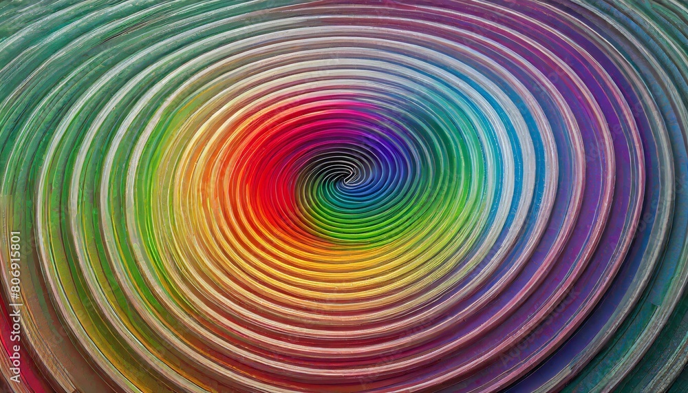 Canvas Prints abstract rainbow color spin illusion background