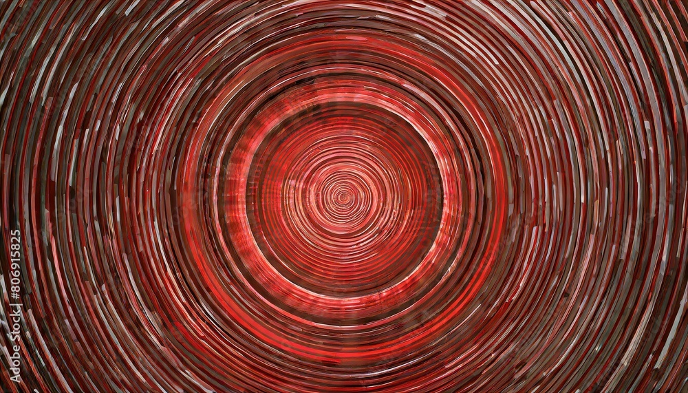 Wall mural Abstract red spin illusion background