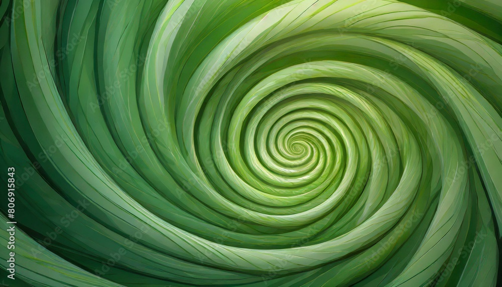 Poster abstract green spin illusion background