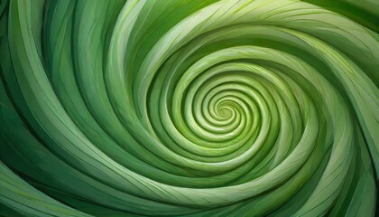 Obraz premium Abstract green spin illusion background