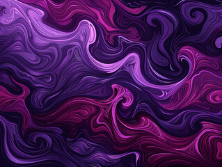 Abstract Swirling Texture in Vibrant Purple and Pink Hues - Fluid Waves Design Resembling Fabric Movement. 