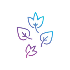 Obraz premium Dry Leaves vector icon