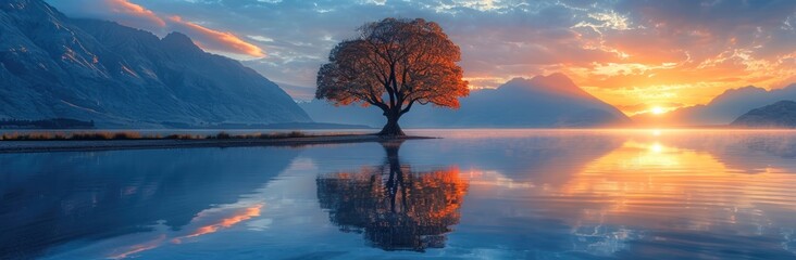 Lake Bennett in the background and mountains reflecting in the water