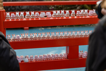 別名うさぎ神社と呼ばれる京都岡崎神社のウサギのおみくじです。とても可愛い。
