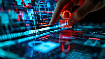 Employ secure router technology and cyber lock for enhanced data encryption, protecting personal and user privacy in business communication security management.