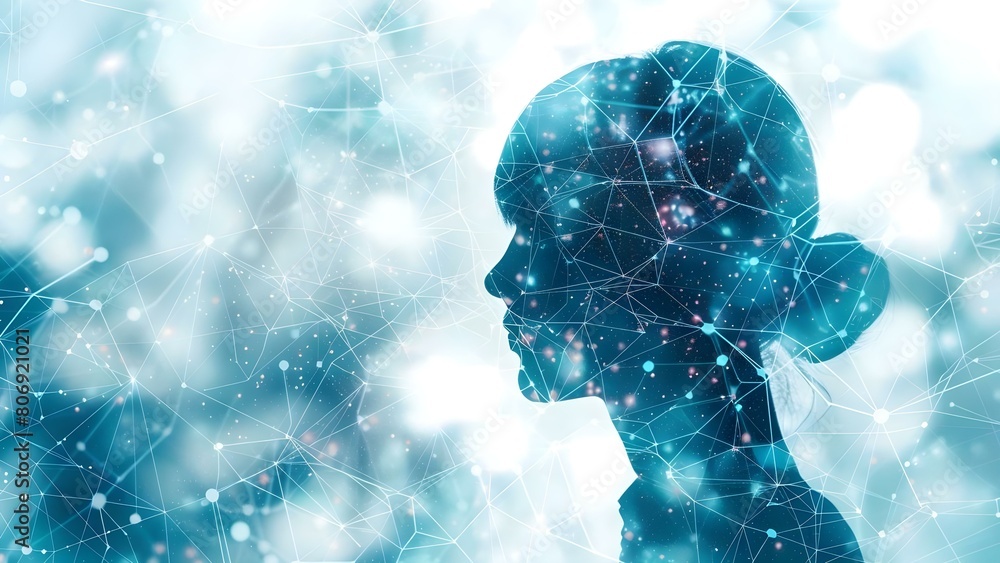 Poster exploring neuronal connections in the human network: a journey of self-discovery and introspection. 