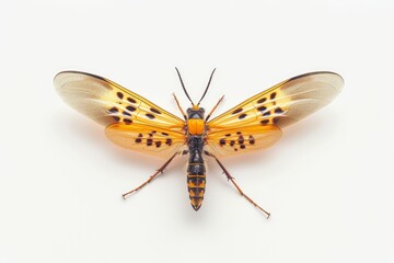 Firefly photo on white isolated background