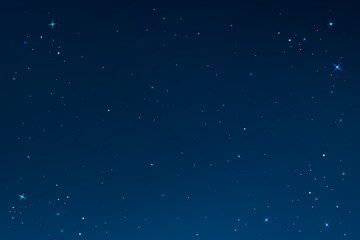 A simple beautiful illustration background of the starry sky in the clearly night scenery.