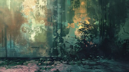 decayed elegance background, copy and text space, 16:9