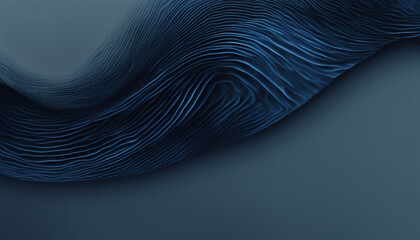 blue glowing abstract wave on dark blue background grainy texture banner design