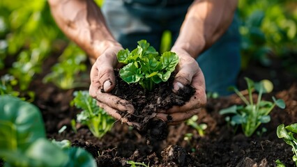 Utilizing Permaculture Principles in Composting for Sustainable Organic Farming. Concept Permaculture Principles, Composting Techniques, Sustainable Farming, Organic Agriculture, Soil Health