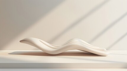 3d product unique platform in minimalistic style