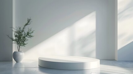 Fototapeta premium 3d product unique platform in minimalistic style