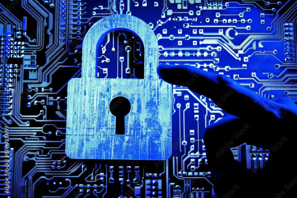 Aufkleber employ secure router technology and cyber lock for comprehensive personal data protection in busines