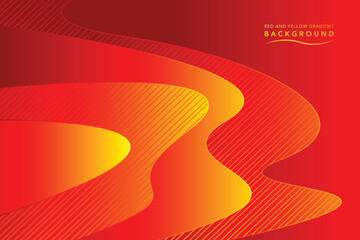 red and orange gradient background wavy and flow shadow design