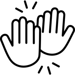 Obraz premium High Five icon
