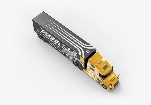 Heavy Truck Mockup