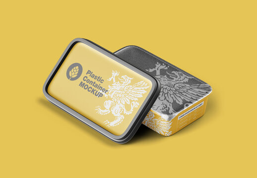Plastic Container Mockup