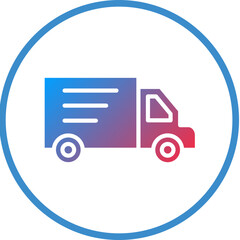 Delivery Truck Icon Style