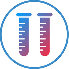 Test Tubes Icon Style