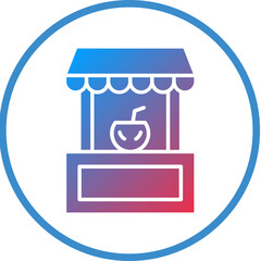 Drinks Stall Icon Style
